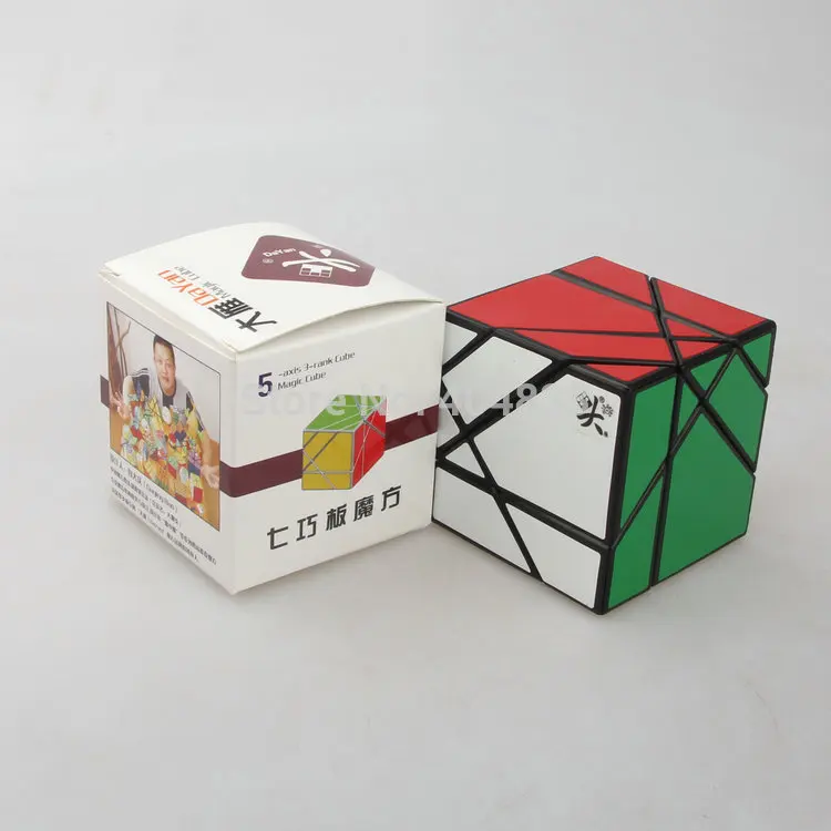 Dayan Tangram Cube/Экстрим Tangram Stickerless/черный Головоломка Куб подарок идея для X'mas день рождения