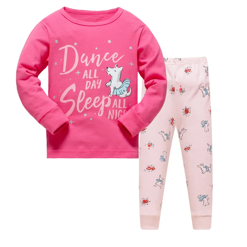 Conjunto de Pijamas do Bebê Conjuntos de Pijamas Roupa de Dormir do Miúdo Crianças Meninas Animal Algodão 17 High Quality Mamãe e Bebê