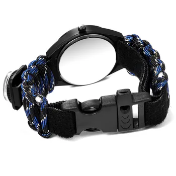 

YOLAKO Nylon Strap Band With Compass Men Military Army Quartz Wrist Watch Gift Electronic Watch fashion gif Men's watch Outdoor