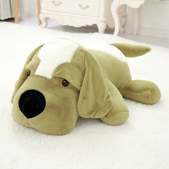 1PC Cute Big Lifelike Dog Plush Toy Lovely Birthday Gift for Kids Stuffed Soft Animal Cartoon Pillow Kawaii Valentine Present
