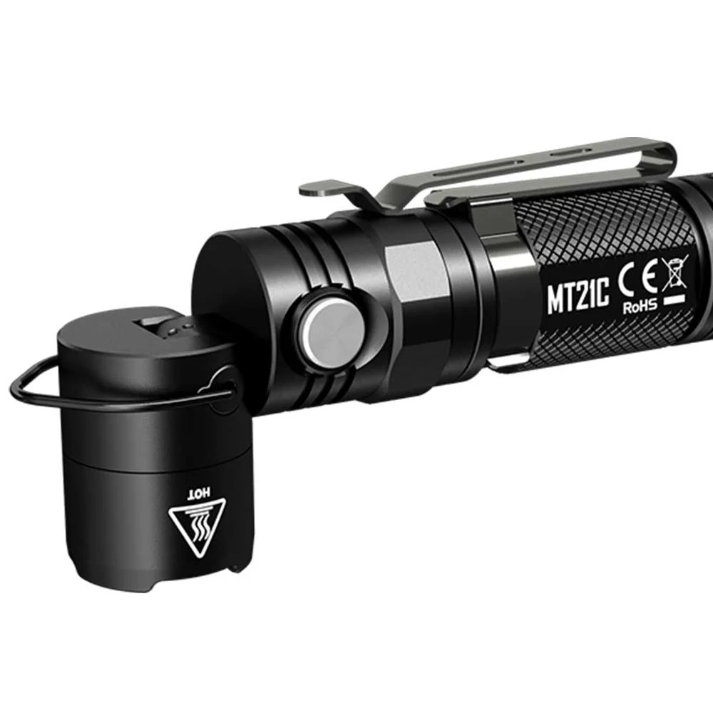 NITECORE MT21C 1000LMs Многофункциональный 90 градусов Регулируемый фонарик Портативный литой под давлением факел без батареи 18650