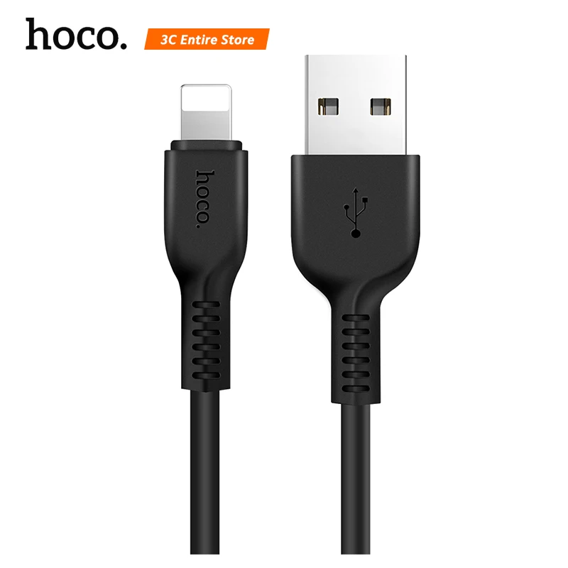 

HOCO USB Cable for iPhone 6 7 8 X 2A Fast Charging Cable Data Sync Charger for iPhone 5 5S SE 6s Wire 1m 2m Mobile Phone Cable
