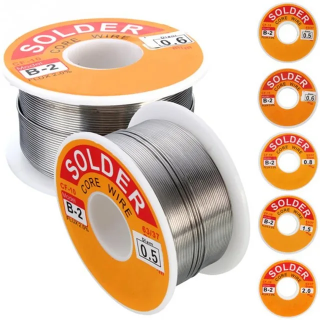 0.8//1//1.2mm Tin Lead Rosin Core Solder Wire Soldering 2/% Flux Welding Wire Reel