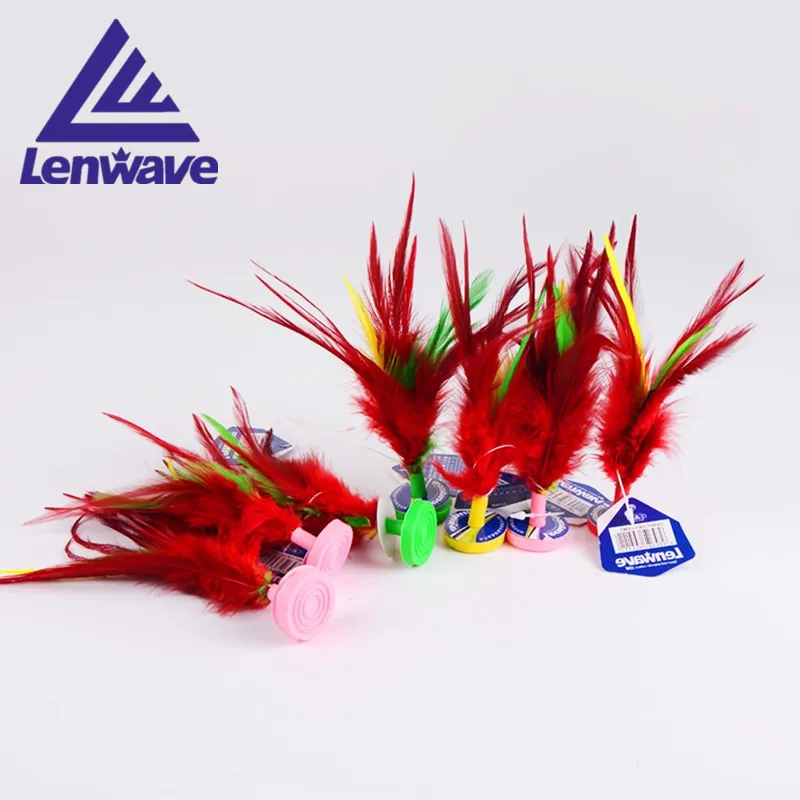 6 шт./лот Lenwave Foot спортивная игра бренд перо Kick ногами волан бадминтон