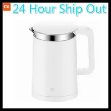 Cheapest Original Xiaomi Mijia Thermostatic Electric Kettles 1.5L 12 Hours Thermostat kettle Smart Control by Mobile Phone App