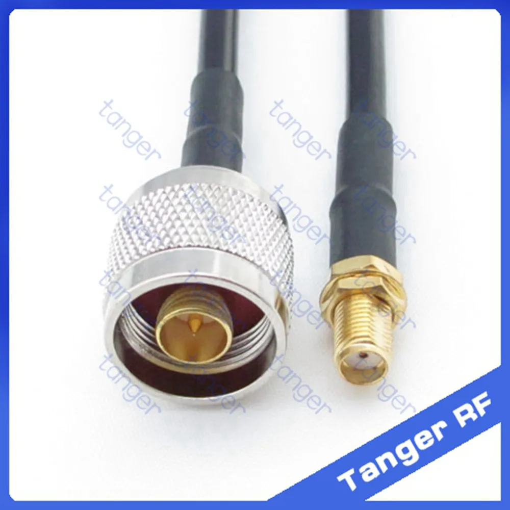 Tanger N штекер SMA Гнездовой разъем прямой RF RG58 Pigtail Jumper коаксиальный кабель 20 дюймов