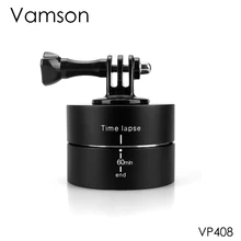 Vamson for GoPro Accessories 60min Panning Rotating Time Lapse Stabilizer 360 Degrees For Gopro Hero 5 4 3+ for Xiaomi VP408