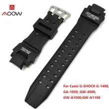 Palabras como ésa negro correa de repuesto accesorios de reloj de pulsera de reloj para CASIO G Shock GA-1000/1100 GW-4000/A1100 G-1400