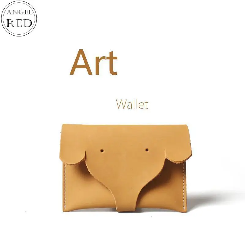 Unisex Elephants Purse Cow Genuine Leather Wallets Short Male Small