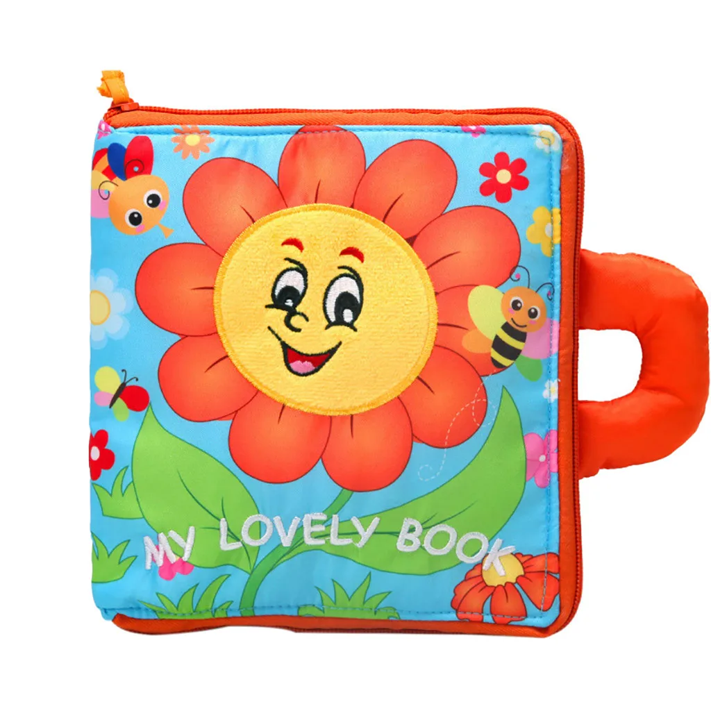 3D Sun Flower Puzzle Book тканевая мягкая головоломка Милая книга из ткани для детей игрушка