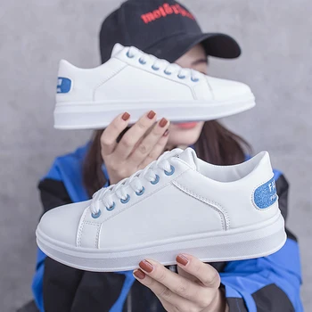 

2019 Spring Autumn Punching Casual Shoes Woman Sneakers Women Flat Fashion Korean Style Ladies Chaussures Femme