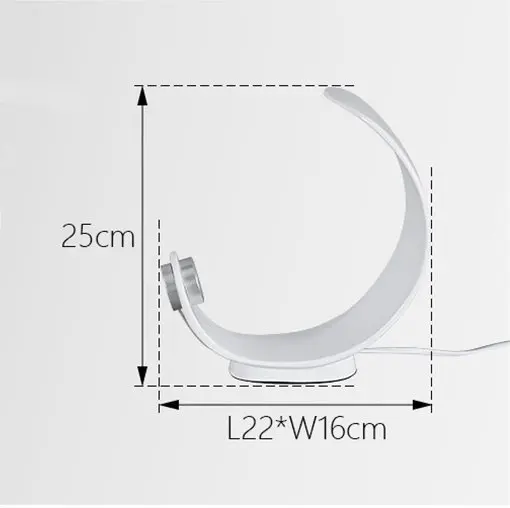 Современная настольная лампа с завитками, прикроватная лампа для спальни, простые лампы в стиле арт-деко, Модная креативная настольная лампа в скандинавском стиле, светодиодный светильник для дома - Цвет абажура: Белый