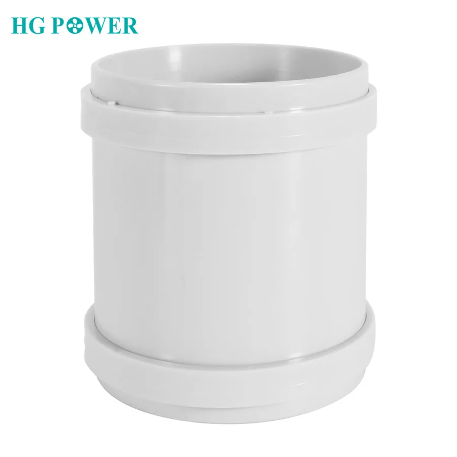 3 Inch ABS Air Vent Ducting Connector Duct Buckle Connector Hard Pipe Hose Straight Connector for Indoor or Outdoor Ducting Use