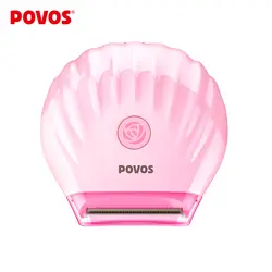 Леди бритвы USB Зарядка Аккумуляторная Бритья для удаления волос депиляция электробритвы для женщин Бикини Розовый POVOS