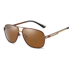 Новые мужские поляризованные солнцезащитные очки квадратная оправа антибликовые водительские очки для вождения Модные Hd Vision