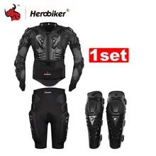 HEROBIKER Motorcycle Body Armor Protective Jacket Gears Short Pants protective Motorcycle Knee Pad Motorcycle Protection