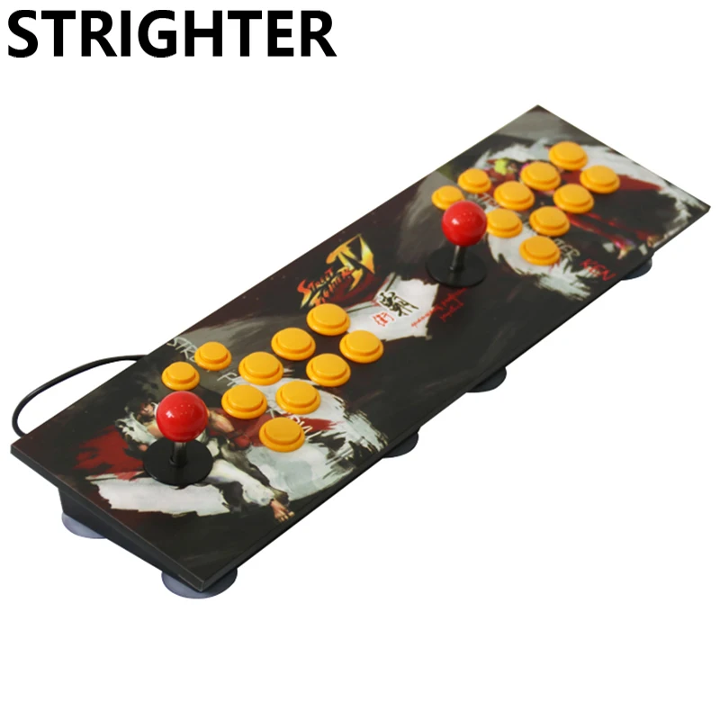

arcade joystick pc computer game usb connector street fighters Joystick Consoles usb Stationary Double Consoles for PC