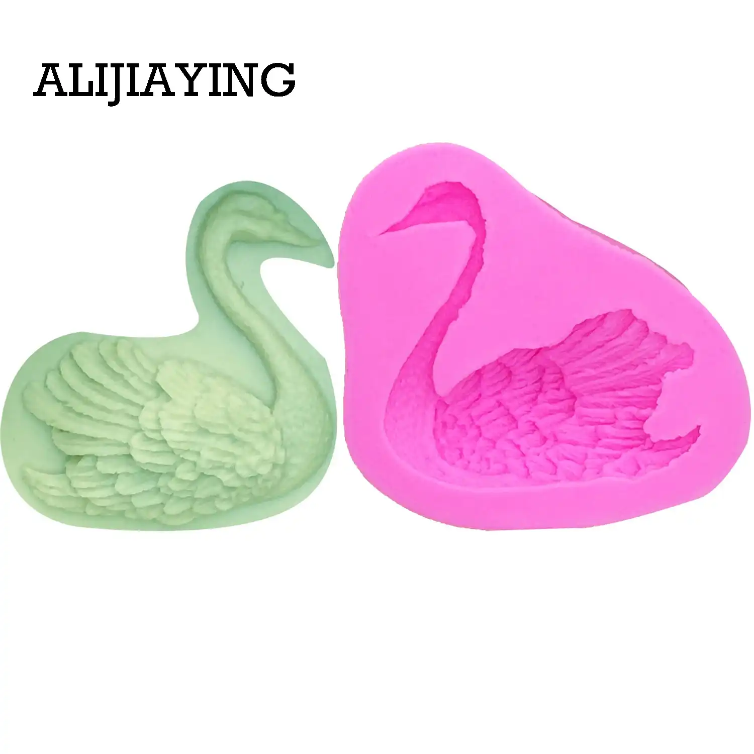 Flamingo Love Silicone Mold Fondant and Gum Paste Candy Candle Decoration Mold For Cake Decorating