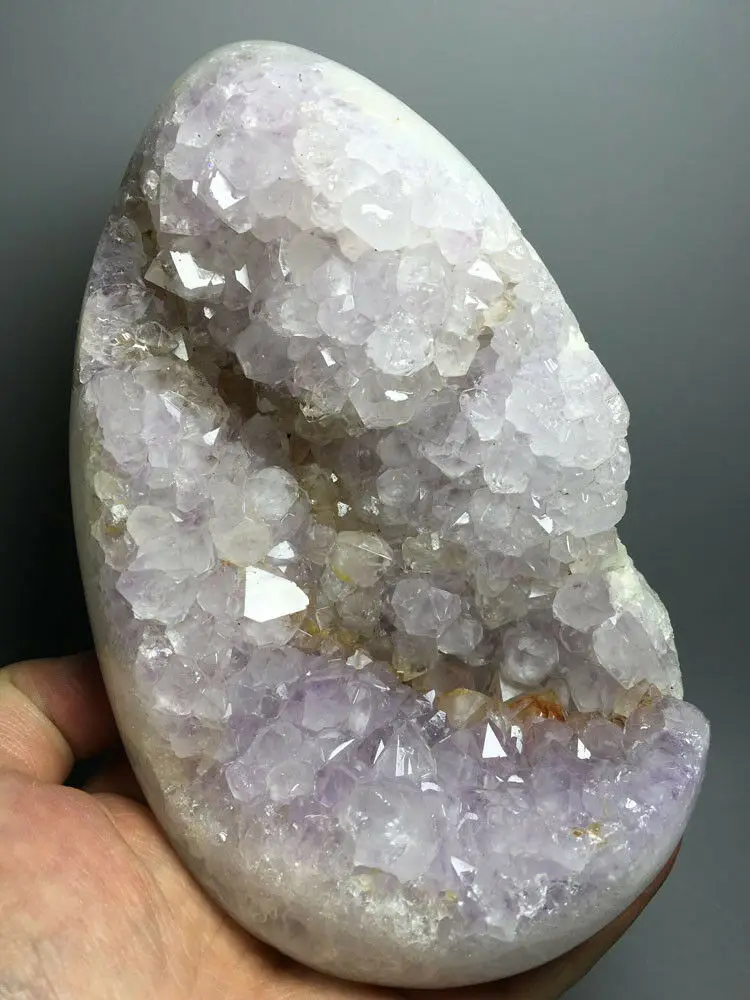 

346g Natural Unique skeletal & calcite Cluster QUARTZ Crystal Specimen amethyst geode