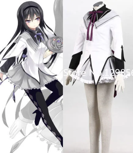 Japanese font b Anime b font Akemi Homura Puella Magi Madoka Magica font b cosplay b