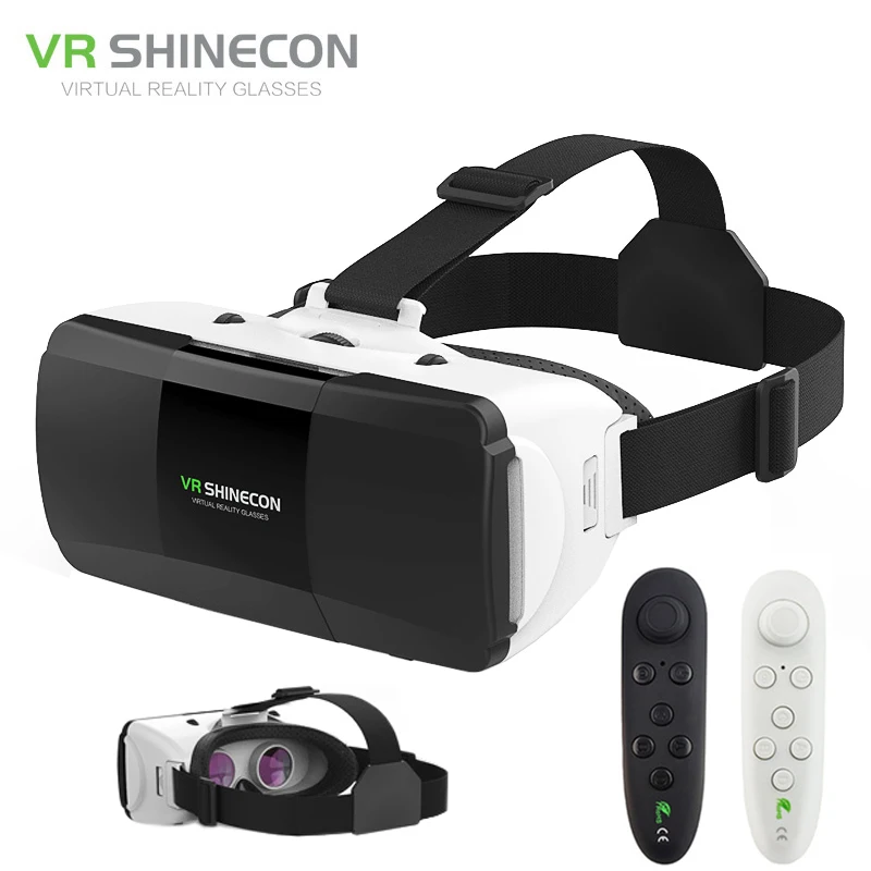 Vente VR Shinecon Pro réalité virtuelle 3D lunettes VR Google carton casque lunettes virtuelles pour 4 6.0 pouces ios Android Smartphone