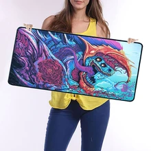 Pbpad store gaming mouse pad computer gamer mechaniel keyboard mouse pad lock edge non-slip laptop mousepad table mat for CS GO