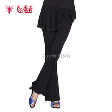 Квадратные брюки для танцев; юбки для латинских танцев; стразы