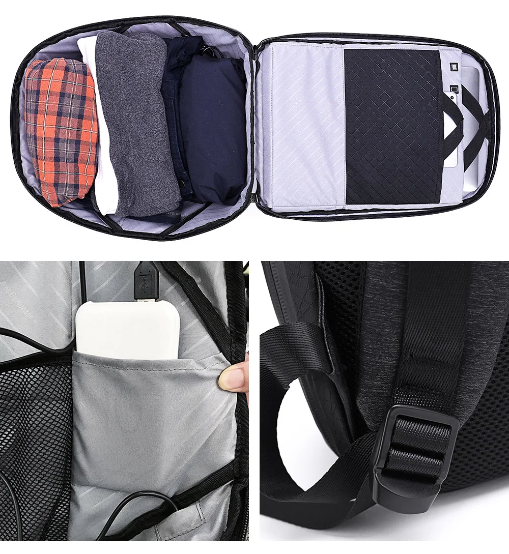 ARCTIC HUNTER, школьный рюкзак, 15,6 дюймов, рюкзаки для ноутбука, мужские, водонепроницаемые, Mochila, повседневная, деловая, мужская сумка, рюкзак для путешествий, рюкзак