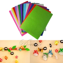 15 шт., 30 см* 30 см, ручная работа, листы формата А4, фетровая ткань, Крафт, толщина 1 мм, клей для шитья, скрапбукинга, сделай сам, один кусок каждого, 15 цветов