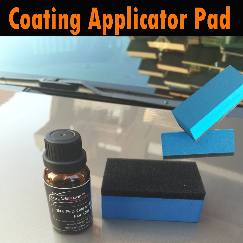 CoaterPRO спонж-аппликатор блок для жидкого стеклянного покрытия водоотталкивающее покрытие коврик Силиконовое кварцевое покрытие стекло пальто губка
