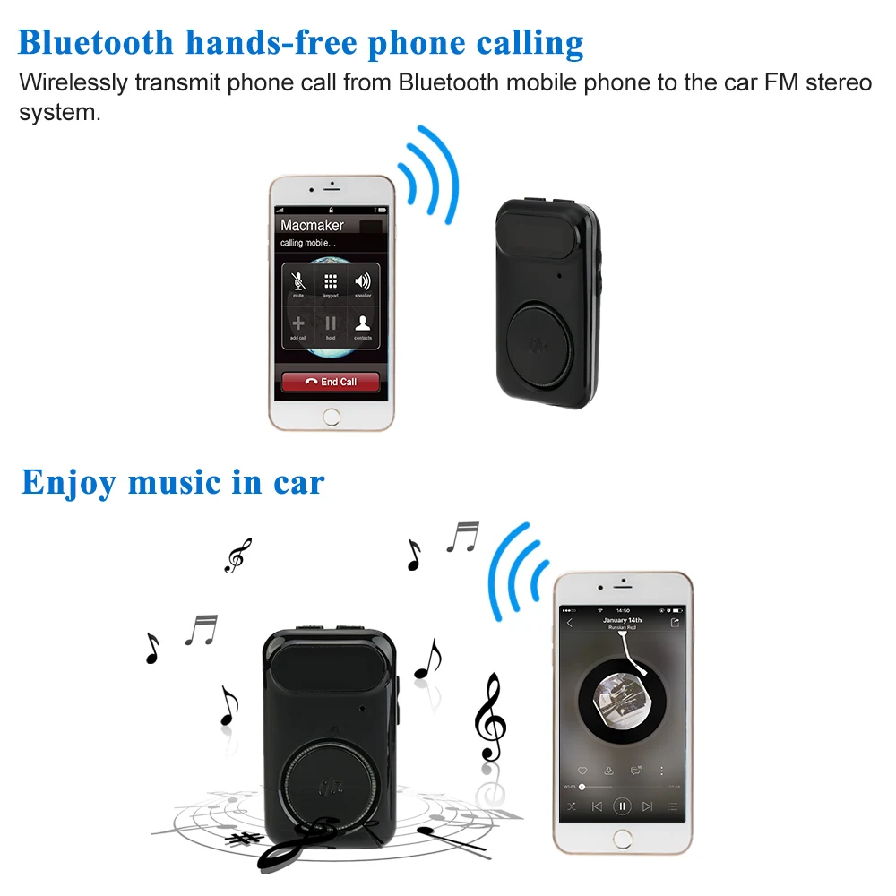 2.1A автомобильные зарядные устройства Bluetooth FM передатчики громкой связи телефонные звонки автомобильные наборы музыкальные плееры для автомобилей