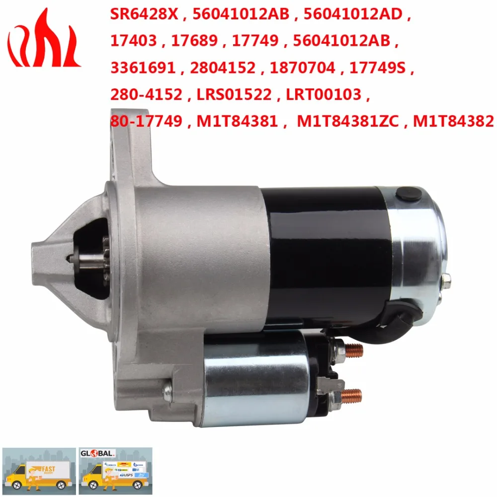 

PRECISION AUTO LABS Ignition Motor Starter for Jeep Cherokee Grand Cherokee TJ Wrangler 4.0L 17749 SR6428X 56041012AB 2804152