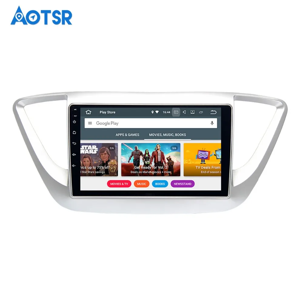 Excellent 9" Android 8.0 Car Multimedia GPS for Hyundai Solaris Verna 2017 2018 Support Steering Wheel Control Radio Audio Video AVI MKV 4
