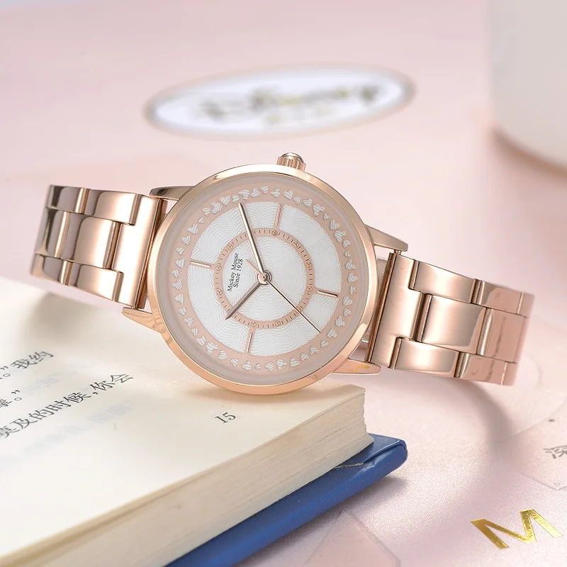 

women watches woman wristwatch Disney brand Mickey Mouse waterproof quartz womens clocks ladies watches stainless steel