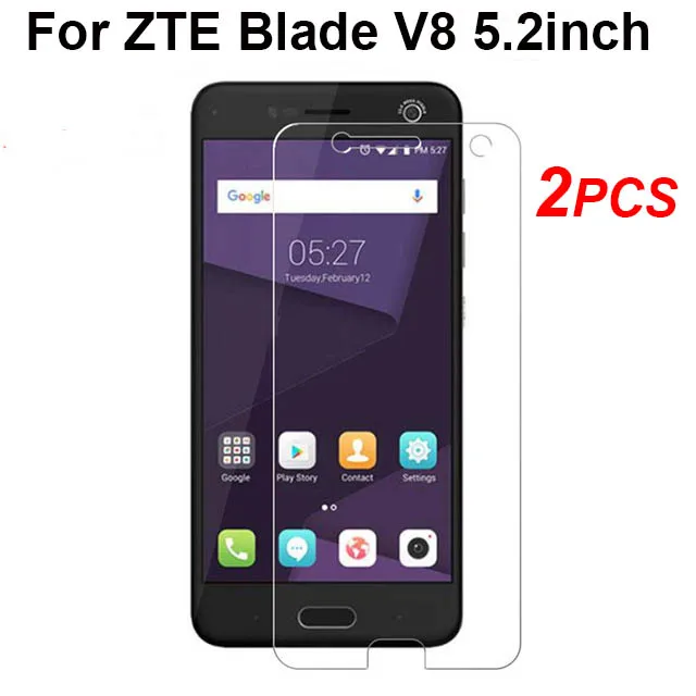 2 шт. закаленное стекло ZTE Blade V8 для защита экрана не полное покрытие Защитная