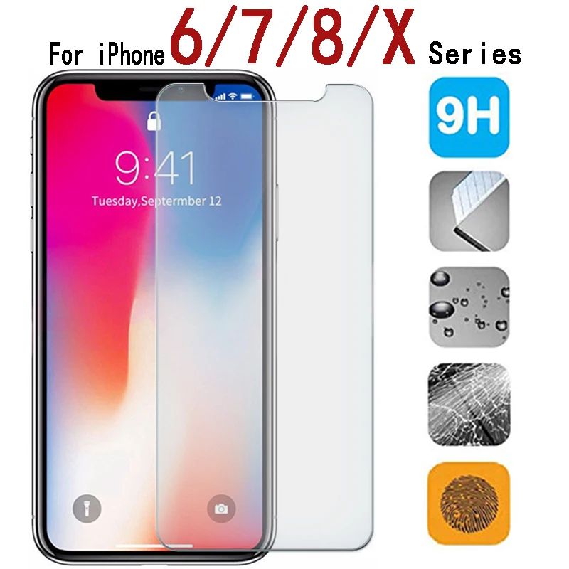 For iphone xs glass screen protector 8 plus tempered iphon 7 6s xr x s max protective aphone