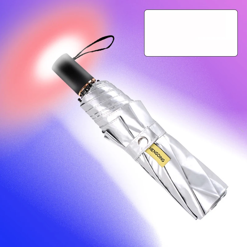 YADA High Quality Titanium Silver Glue Umbrella Rain New Anti UV Double Umbrella Car For Women Windproof Folding Umbrellas YS665