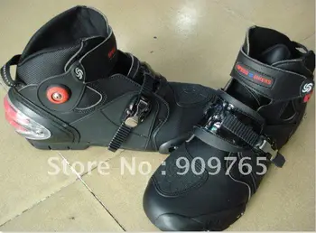 Man Waterdichte Laarzen Korte Laars Guard Motorcycle Bike Rugbeschermer Racing Atv Mx Zwart