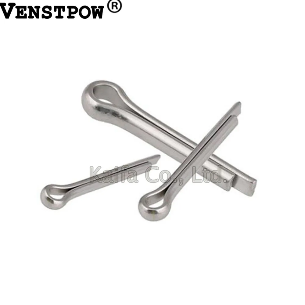 

50pcs M1x8/10/12/16 304 Stainless steel Open elastic pins Hairpin Cotter pin 8mm-16mm length