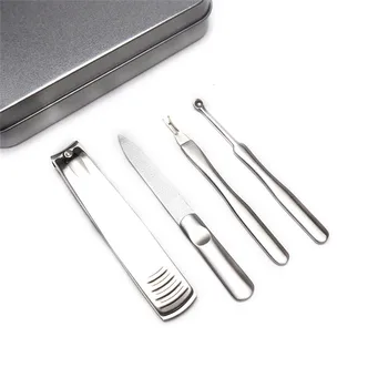 

4 in 1 Manicure Set Professional Nail Clipper Kit Utility Pedicure Dead Skin Scissors Ear Pick Nails Art Beauty Tools Set NM001