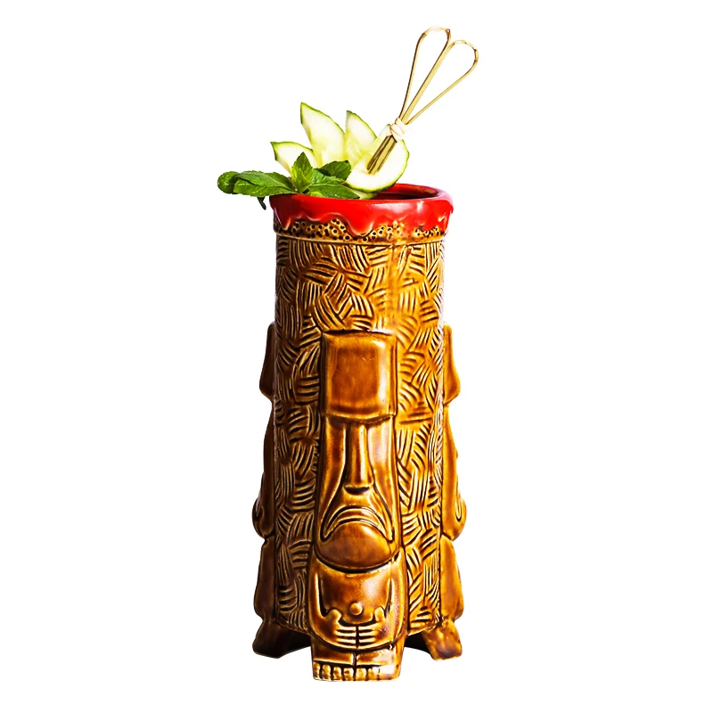 Бесплатная доставка чашка Tiki керамическая стандартная для пива кофейная