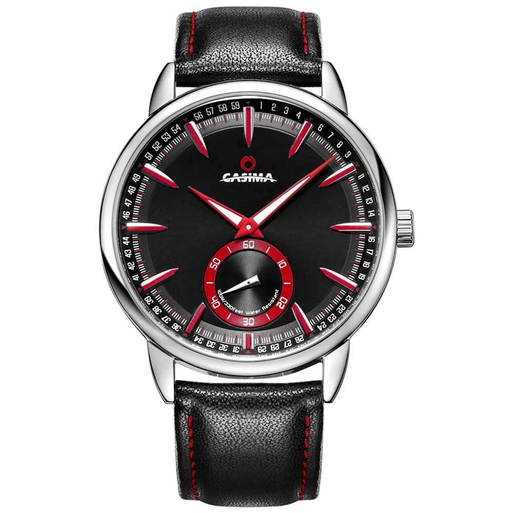 Prix pour Marque de luxe montres hommes sport hommes montre multi-fonction de calendrier lumineux montre à quartz bracelet En Cuir CASIMA #8304 Prix pour Marque de luxe montres hommes sport hommes montre multi-fonction de calendrier lumineux montre à quartz bracelet En Cuir CASIMA #8304