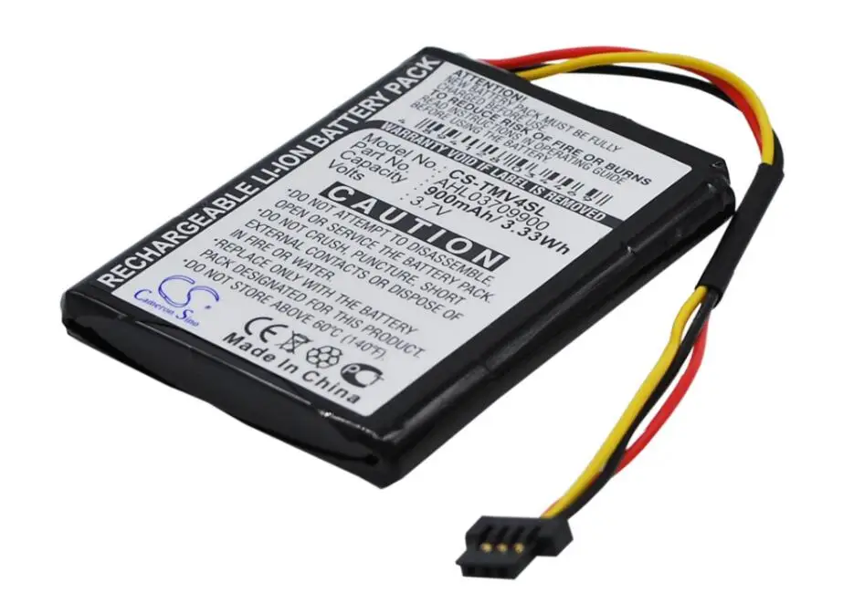 Batería para TomTom ONE V4 900 mAh Li-Ion TMV4SL