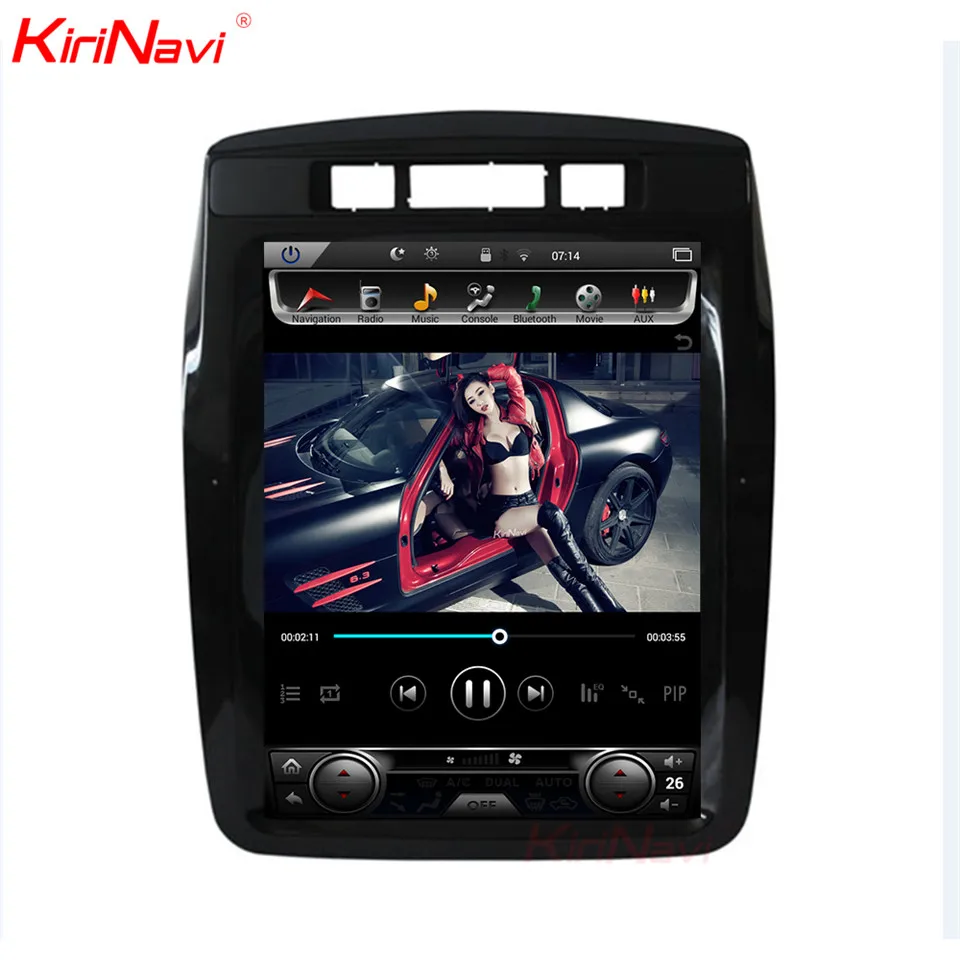 Perfect KiriNavi Vertical Screen Tesla Style 10.4 Inch Android 6.0 Car Radio Dvd For Touareg GPS Navigation Multimedia 2010-2017 2