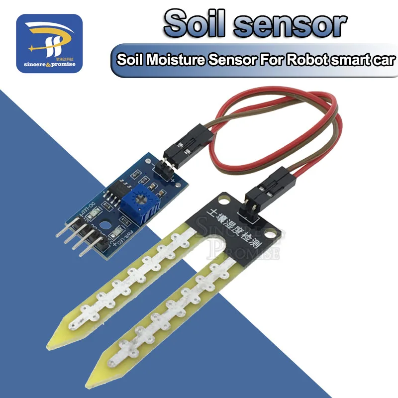 

Smart Electronics Soil Moisture Hygrometer Detection Humidity Sensor Module For arduino Development Board DIY Robot Smart Car