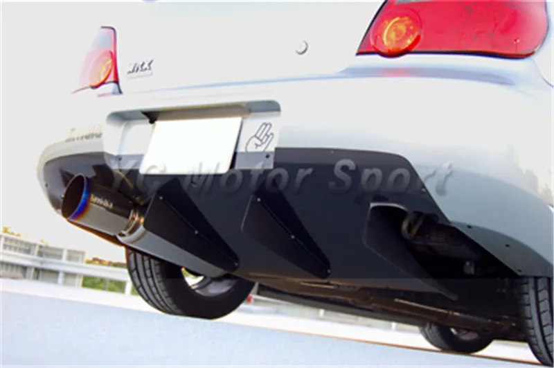 Автомобильные аксессуары FRP стекловолокно H стиль задний диффузор подходит для 2004-2007 Subaru Impreza WRX 8-9 STI GDB задний диффузор под бортом