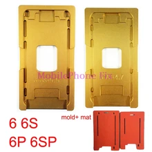 Ламинат Mechine Плесень Для iPhone 6,6 Plus, 6 S, 6 S Plus lcd и стекло позиционирования выравнивание прессования металла прессформы+ коврик