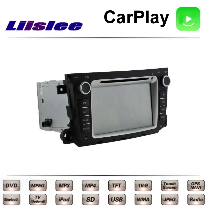 For Mercedes Benz Smart 2012 2013 Fortwo Forfour LiisLee Car Multimedia TV DVD GPS Radio Carplay Original Style Navigation Navi