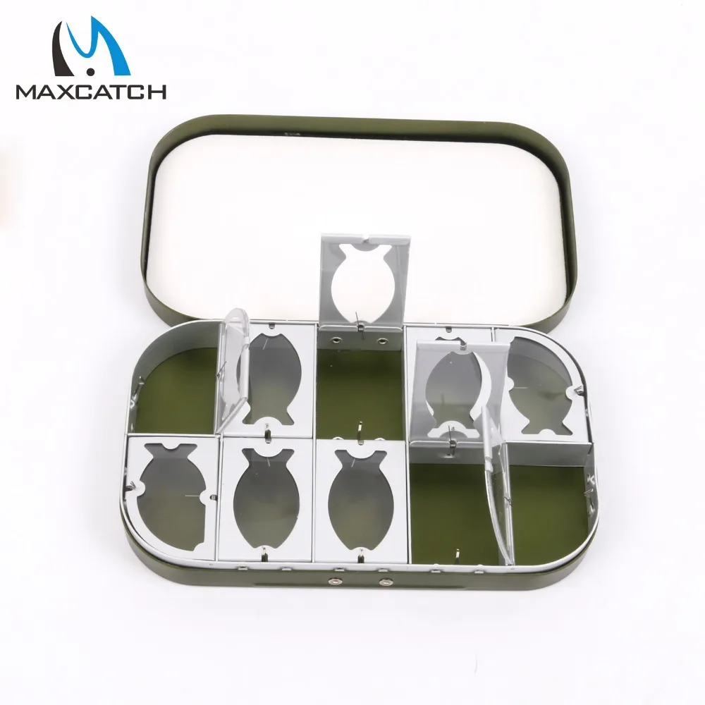 Maxcatch Brand New Multifunction Aluminum Fly Box 10 Compartments Fly