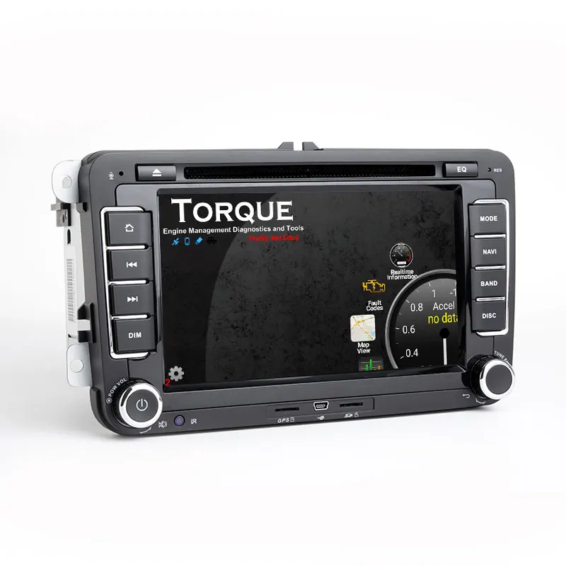 Discount 7"AutoRadio 2 Din Android 8.1 Car DVD Player for VW Golf 5 6 Polo T5 Passat b6 Skoda Octavia 2 3 Seat Leon 2Tiguan GPS Naigation 2